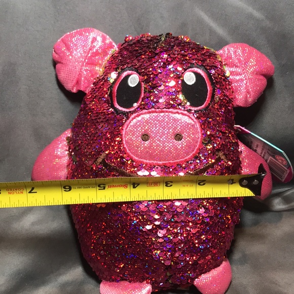 Shimmeez reversible pink and gold sequence plushy - Picture 5 of 5